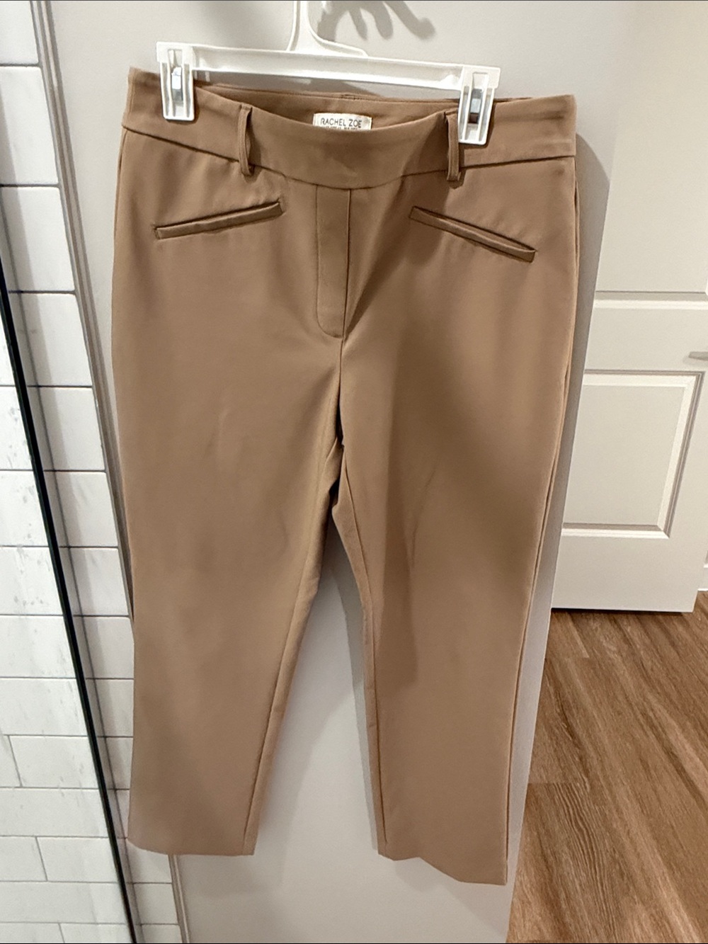 Rachel Zoe Cropped Slim Ankle Pants in Camel